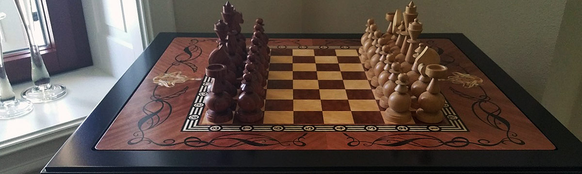 Jugendstil Schach-Tisch